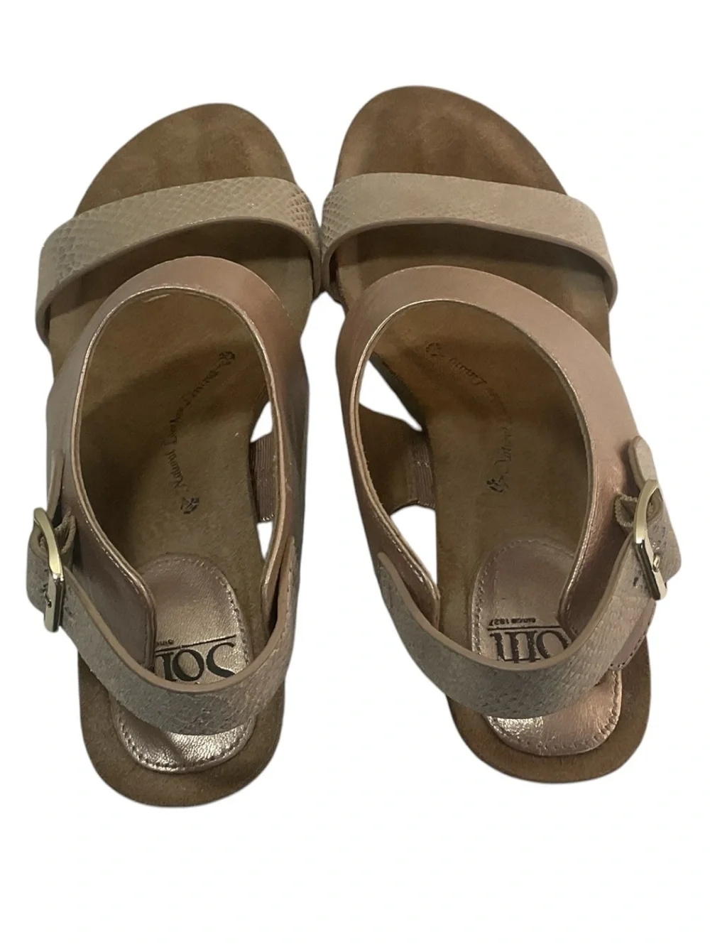 Sofft Women's Rose Gold Wedge Sandals